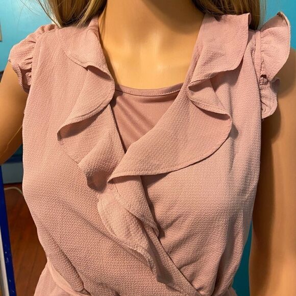 Monteau Girl Pink Wrap Dress 14 - Picture 3 of 6